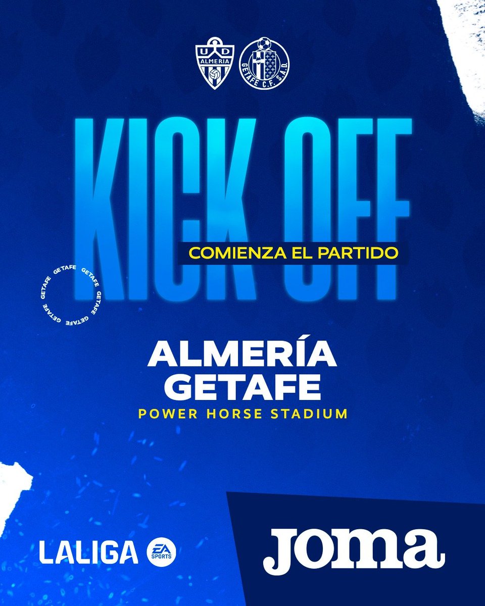 KICK OFF in Almería! 🔥

#LetsGoGeta | #AlmeriaGetafe