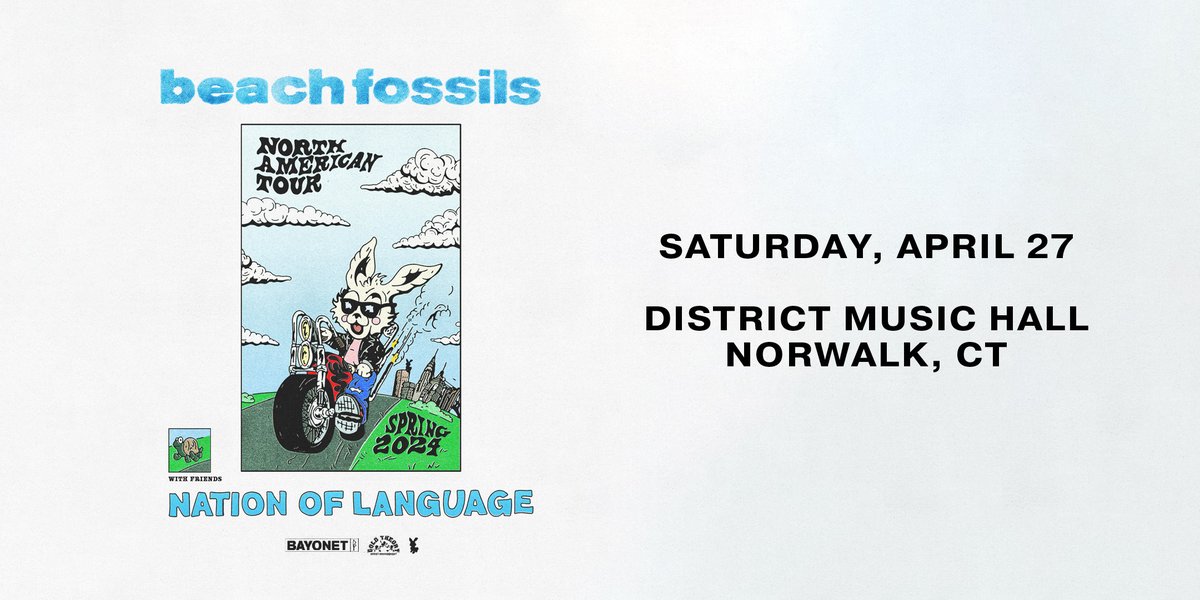TONIGHT (4/27)! Beach Fossils is here with friends Nation of Language! Tickets available at the door or online: tinyurl.com/BeachFossilsDM…