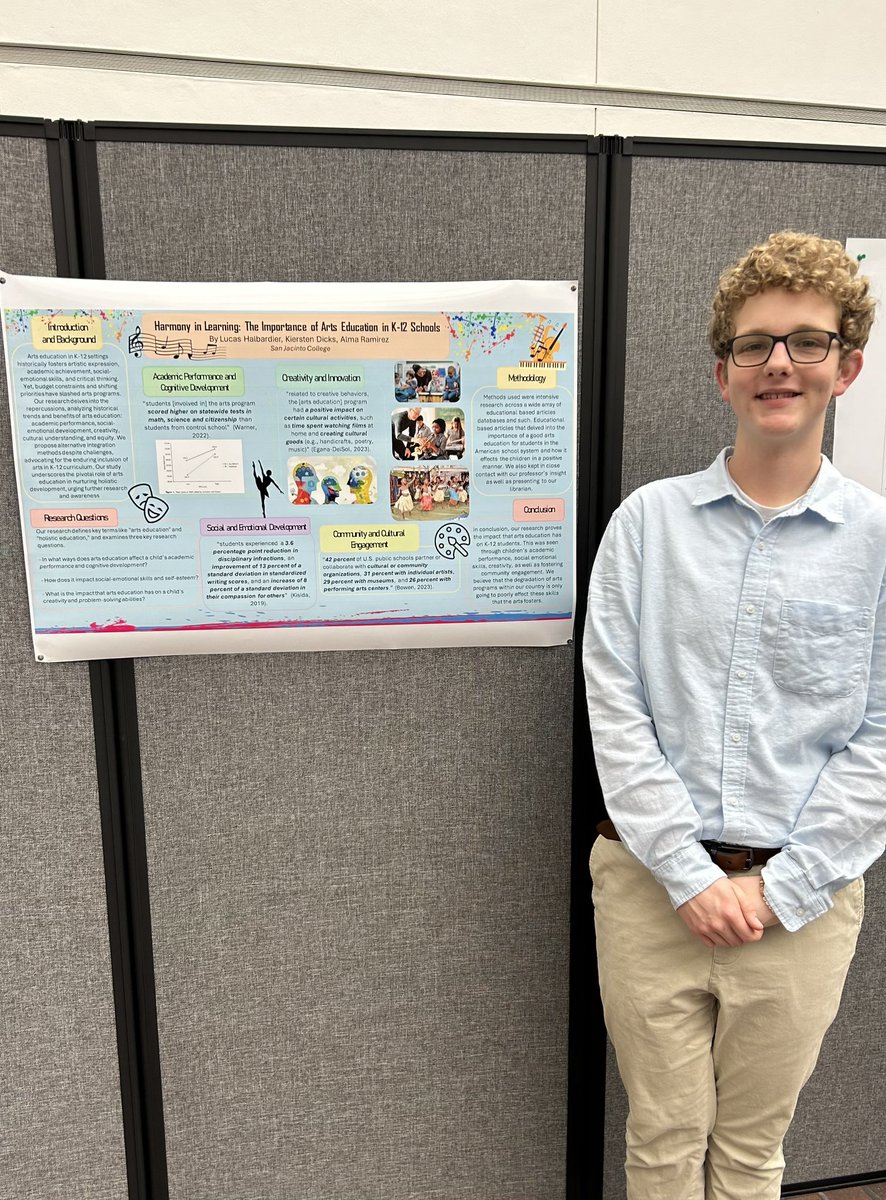 Proud mom alert! My high school junior was asked to present at UHCL about the importance of music and arts education with his San Jac teaching class he attends through the ACE program. #futureteacher
