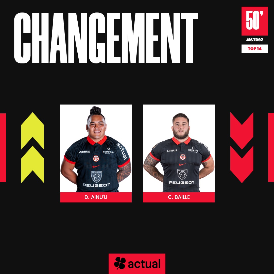 🔄 Changements ! -Sorties de Cyril Baille et Dorian Aldegheri -Entrées de David Ainu'u et Joel Merkler #STR92