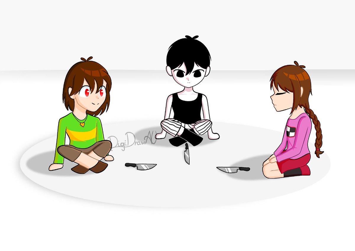 DigiDrawAU's tweet photo. This knife freaks trio 🔪
#undertale #undertaleChara #omori #yumenikki #ゆめにっき https://t.co/Odqy5znYGd