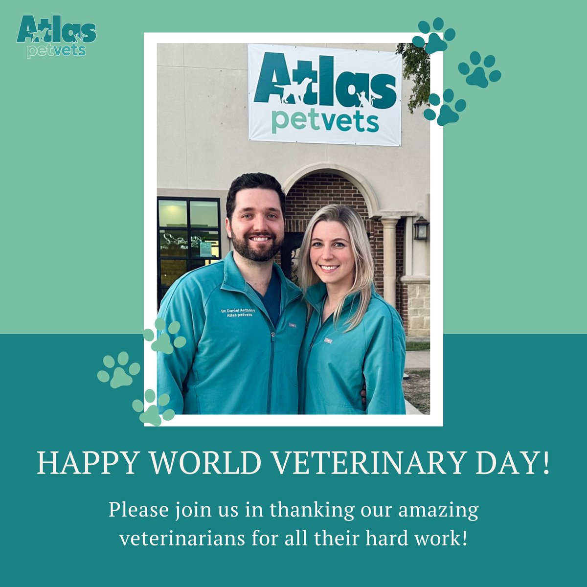 Join us in thanking our incredible veterinarians for their unwavering dedication and hard work! Happy World Veterinary Day! 🐾 #WorldVeterinaryDay #ThankYouVeterinarians
