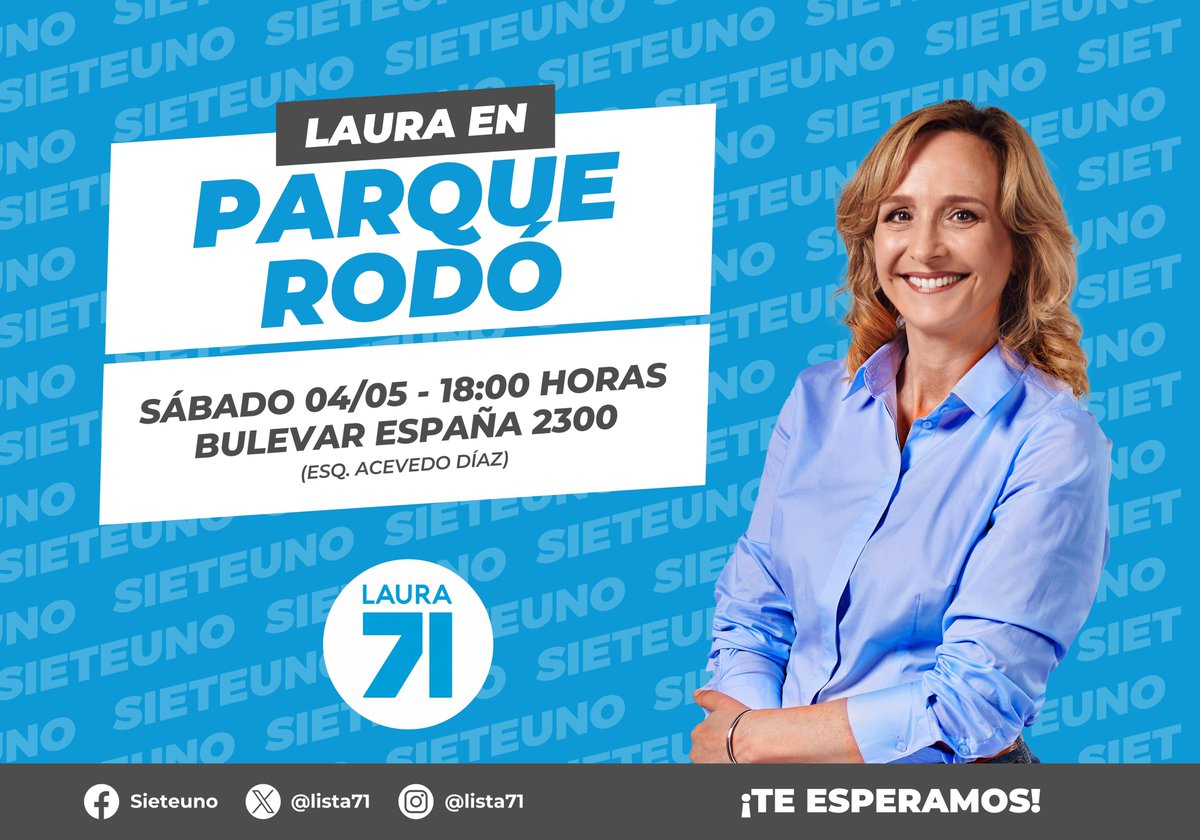 En la feria de Salto y Maldonado invitando a la inauguración de la sede de la @lista71 con @lauraraffo en el Parque Rodó el próximo sábado!