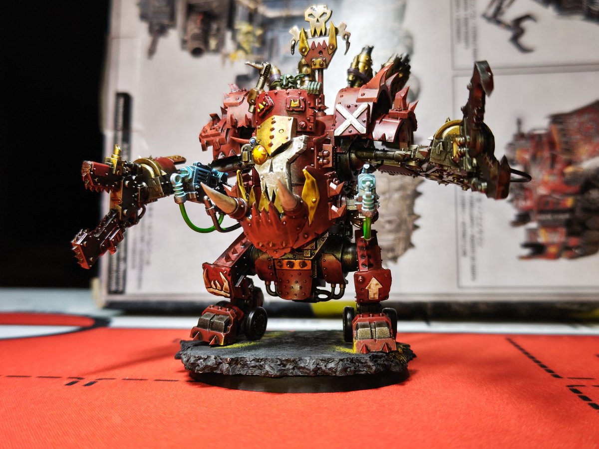 6OYdksHXMuMz1D8's tweet photo. Ork Deff Dread
アスファルト、タイヤを切りつけながら♪
デフドレッド完成
#warhammer40k  #orks
#WarhammerCommunity https://t.co/53o1jVbSRa