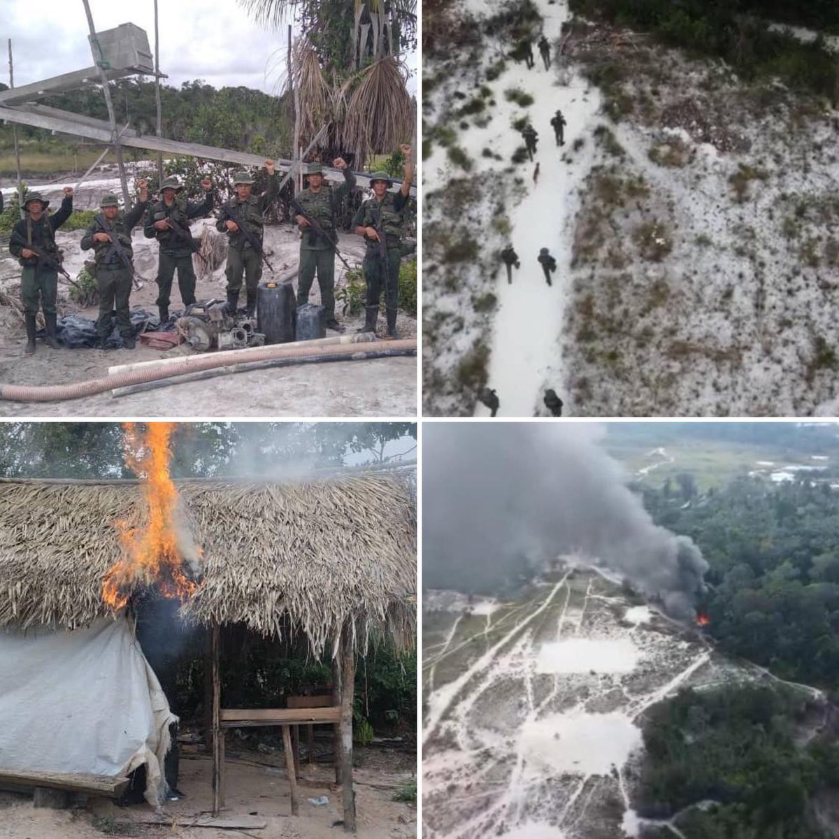 #FANB continúa desplegada en la operación “Neblina 2024”. En este caso del día, inhabilita campamento de minería ilegal en el municipio Atabapo en el área denominada “Mina Diciembre” la cual estaba conformada por ocho (08) edificaciones improvisadas contenedoras de estructuras…