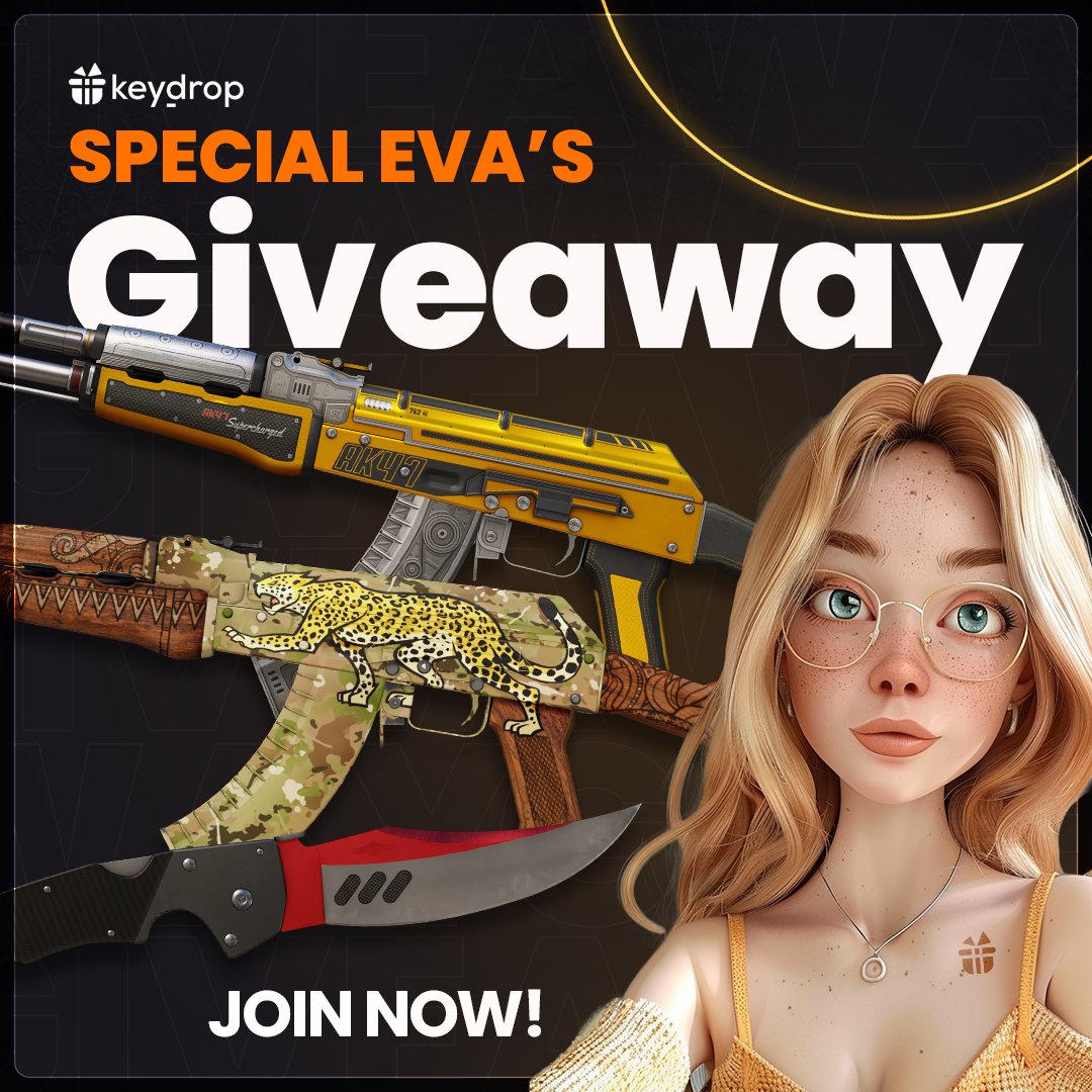 🌸 EVA GIVEAWAY 🌸 Eva feels fantastic after her win and wants to share her winnings! Don't miss this great giveaway! ✨ Check it out: keydrop.com/giveaways/user… Use code: EVA 🩷 Get EXTRA $0.50 bonus + 10% deposit bonus 💸