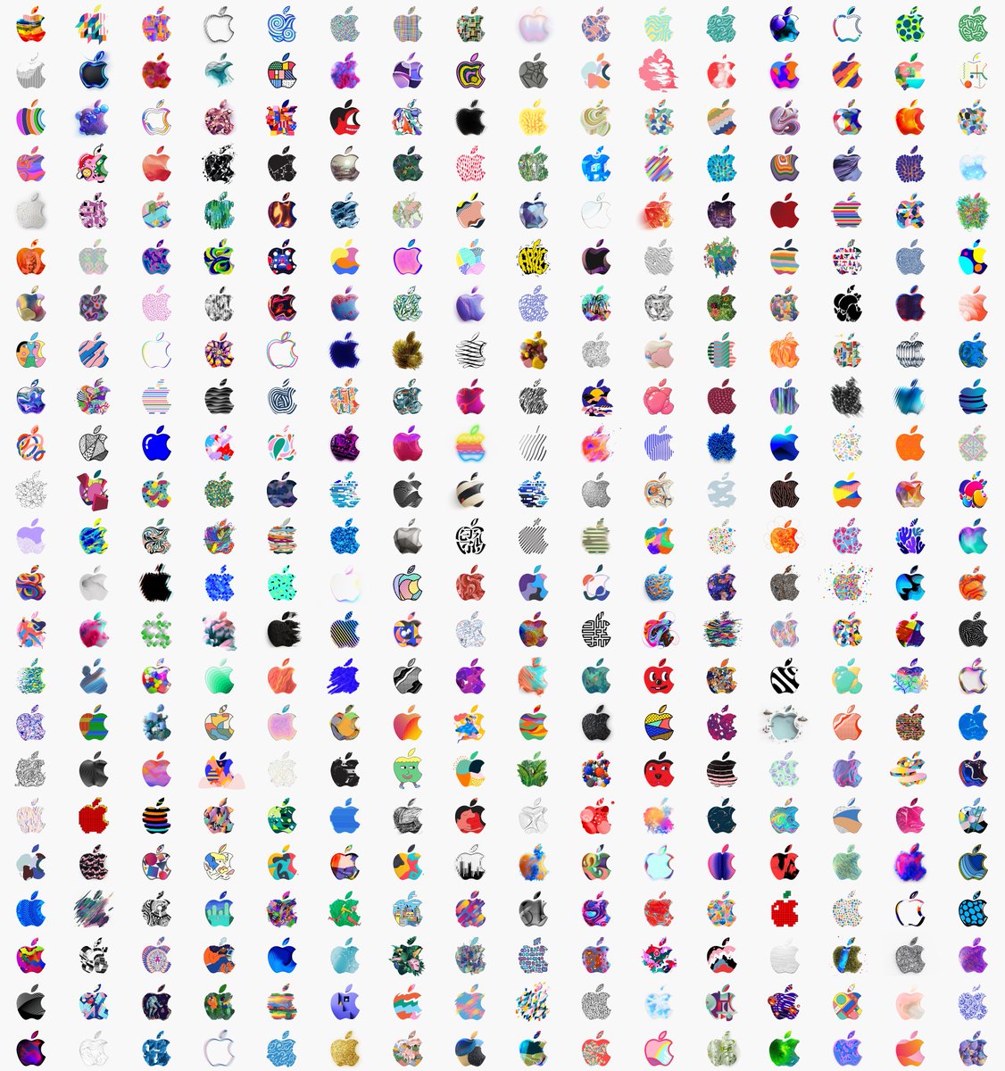 Apple Logos from the 2018 iPad Pro Event. 🍎