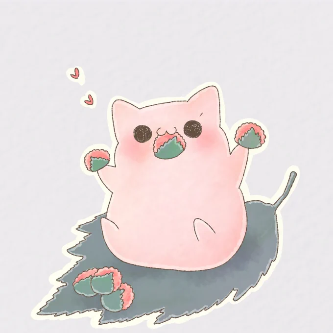 春を満喫するなぞさん#イラスト #なぞせいぶつ 