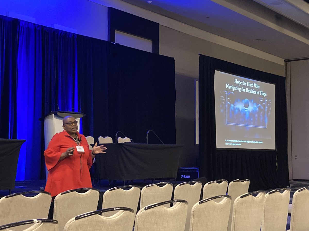Hope is more than optimism — it is optimism with a PLAN! ⏩ - Dr. Jacqueline Mattis on the role of hope in the future of #thisispedspsych #SPPAC2024 @SPPDiv54