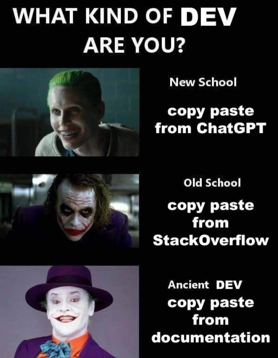 ProgrammersMeme's tweet image. Which one are you ?