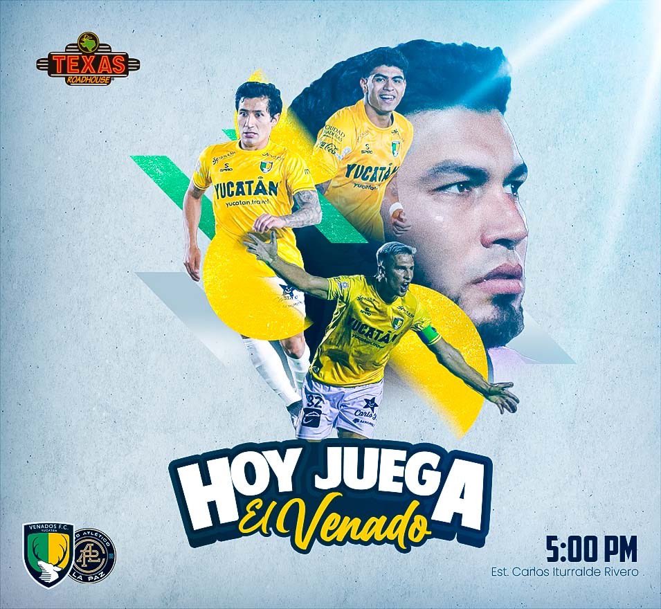 ¡HOY NO JUEGA SOLO EL VENADO! ¡HOY JUEGA TODO YUCATÁN! ¡VAMOS POR LA REMONTADA! 🔰

Juntos, lo vamos a lograr. ¡Juntos hasta el final! ⚔️👊🏼