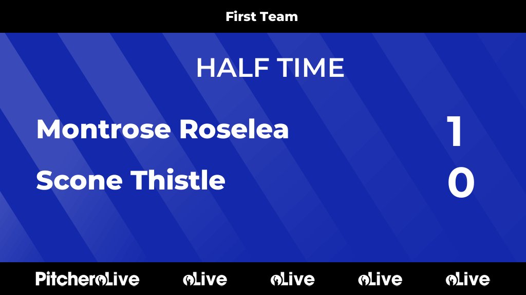 HALF TIME: Montrose Roselea 1 - 0 Scone Thistle #MONSCO #Pitchero pitchero.com/clubs/montrose…