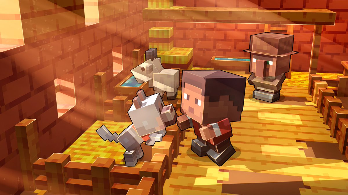 Choose between 6 pets, each with their own unique abilities to help you hack and slash through the dungeons! 🐱🐶 #tinycraft Out now on the #Minecraft Marketplace!