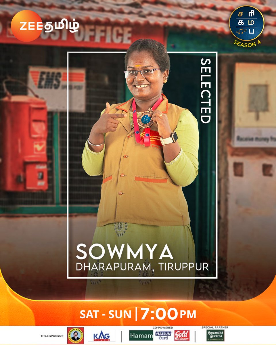 Welcoming Namma 4th Contestant Sowmiya...!!!❤️
Saregamapa Senior Season 4 | From Today | Saturday and Sunday at 7pm

#SaregamapaSeniorsSeason4 #SaregamapaS4 #Sowmiya  #SaregamapaTamil  #ZeeTamil