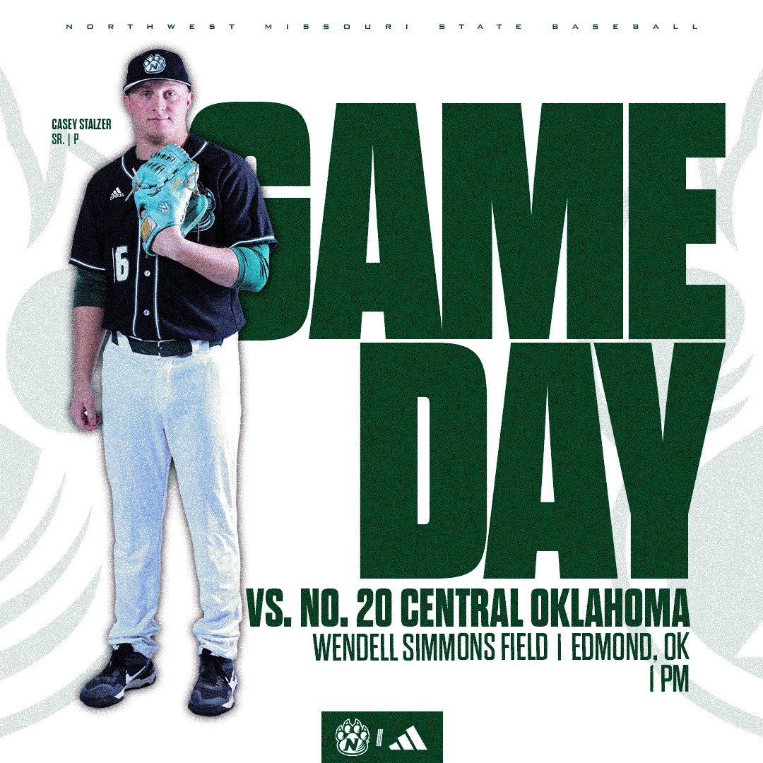 Back for 𝙂𝘼𝙈𝙀 𝙏𝙒𝙊 😤 🆚: No. 20 Central Okahoma 🏟️: Wendell Simmons Field 📍: Edmond, OK ⏰: 1 PM 📺: bit.ly/3SBTcKX 📊: bit.ly/3QmvIaR #OABAAB