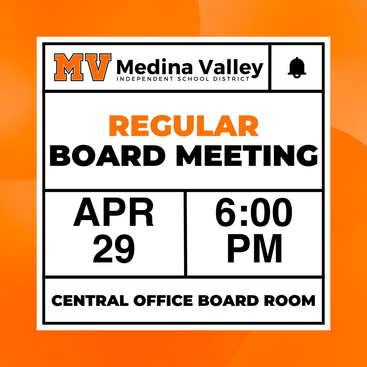 MVISD will have a Special Board Meeting on 4/29/24 at 5:30 PM then a Regular Board Meeting at 6 PM in the Central Office Board Room. Watch Livestream (MVISD YouTube): mvisd.com/livestream/ Agenda, past agendas and minutes can be found here: meetings.boardbook.org/Public/Organiz…