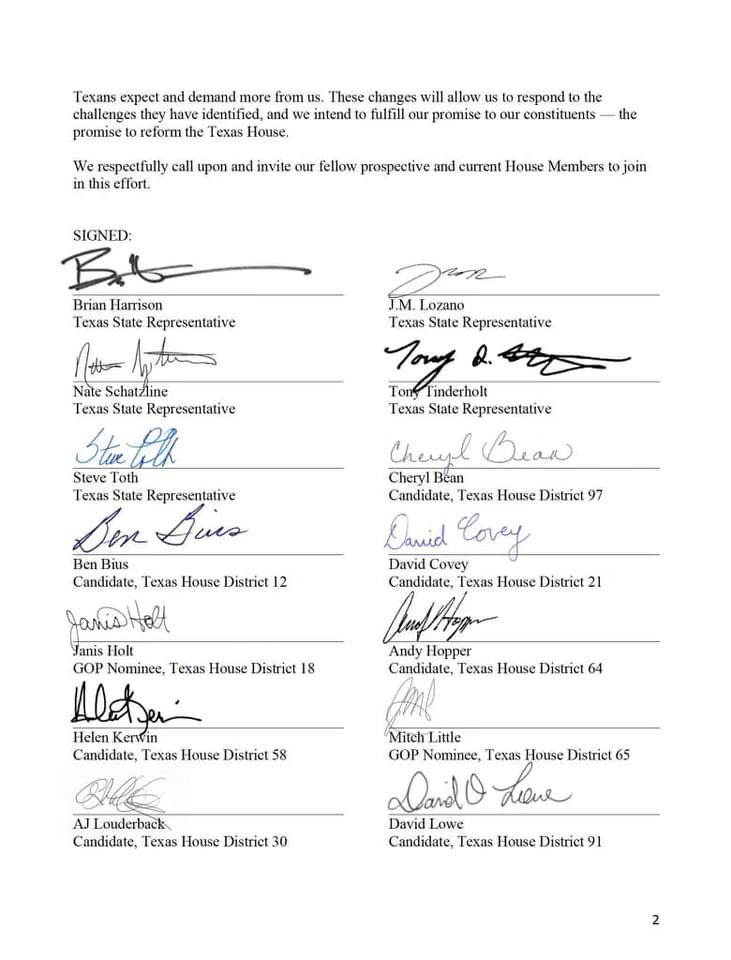 Grassroots momentum is growing for more candidates and officeholders to sign onto the #ContractwithTexas! The folks of #HD58 want a rock-solid commitment and are tired of elected officials who say one thing back home and then surrender power to Democrats in Austin!