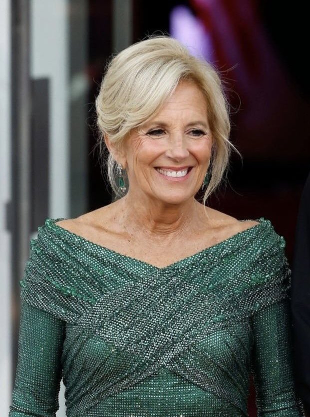 JILL BIDEN First Lady Modeled in college Earned a doctorate in education Promotes breast cancer awareness Supports military families Made the cover of Vogue Married to Joe for 46 years Will be FLOTUS for 4 more years Drop a ❤️ and Repost if you love Dr. Jill Biden!