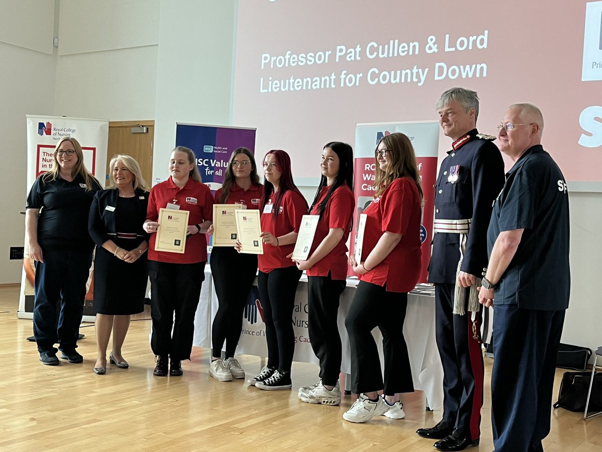 An uplifting afternoon celebrating the successful completion of the first Prince of Wales RCN Cadet Scheme. Great to hear how the cadets have benefited from the scheme and how it has shaped their career choices - including with @NIAS999 and wider HSC. @theRCN @srcchat @McilgormM