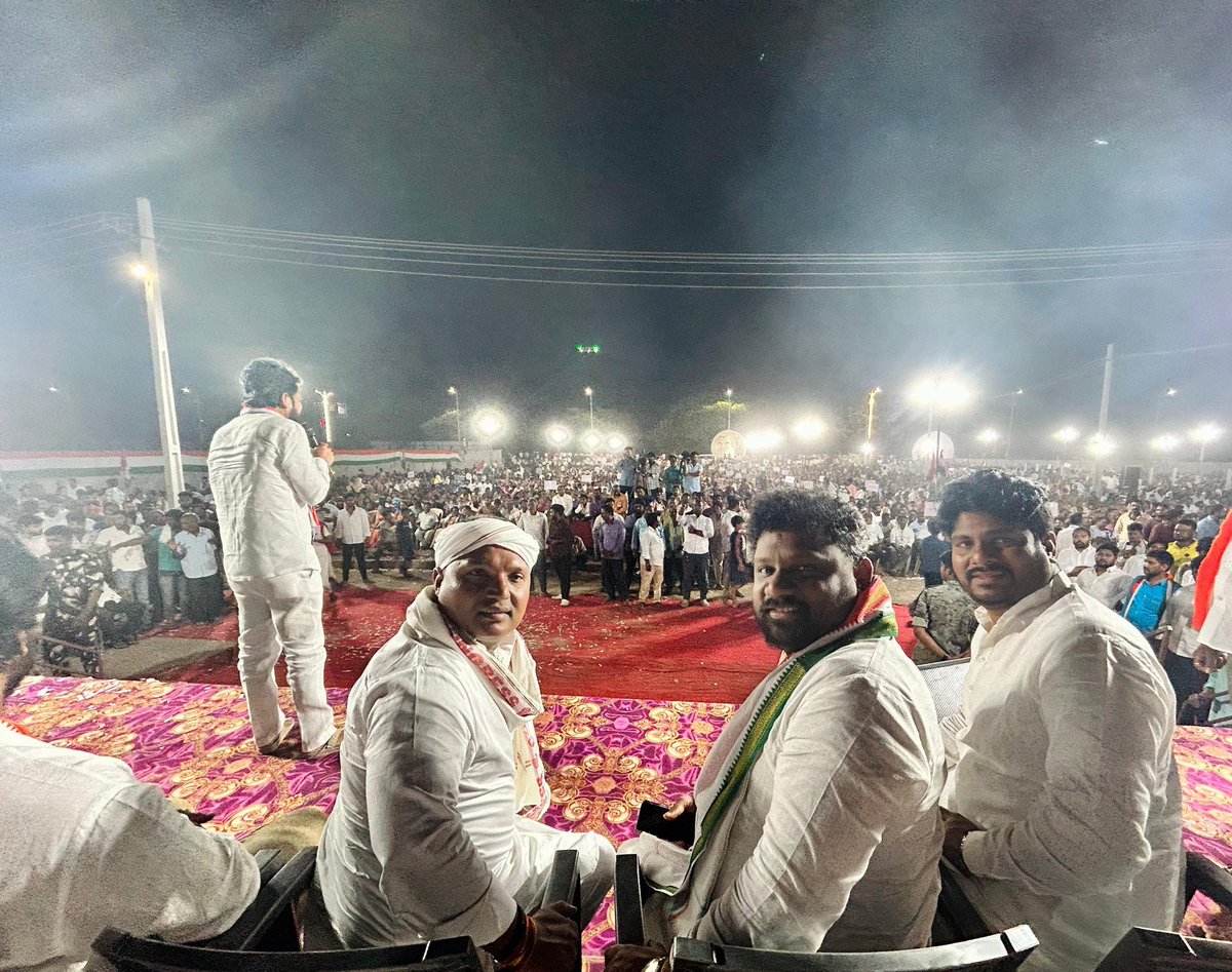 IYC President Shri @srinivasiyc ji addressed a massive election rally for Congress Candidate Gaddam Vamsi in Peddapalli Parliament of Telangana, igniting a wave of hope and enthusiasm among the people. With the immense support of the public, Congress is poised to sweep the…