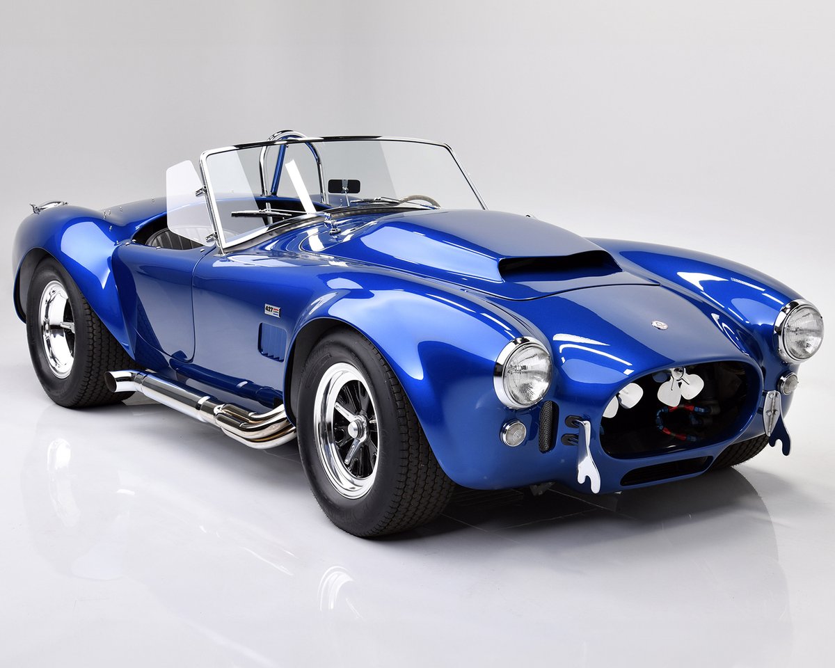 Barrett_Jackson's tweet image. A real deal 427 on 4/27! This 1966 #Shelby #Cobra 427 #SuperSnake is powered by a 427ci #V8 engine with two Paxton superchargers. It is one of 23 #427 competition roadsters built and sold for $5,500,000 at the 2021 #Scottsdale Auction.  

Learn more here: bit.ly/PB24TW-Happy4-…