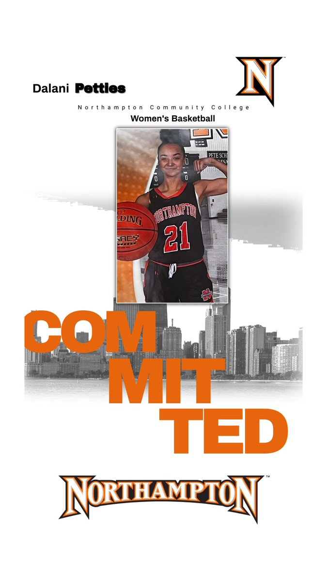 Danitg23's tweet photo. Committed!! I’m really excited to be taking the next step in my basketball career, especially with NCC. I know we’re going to have fun and amazing seasons coming up soon! Off to a new basketball journey🤍🧡
@NorthamptonWBB @BomarTerrence https://t.co/Nq7SjvrrBu