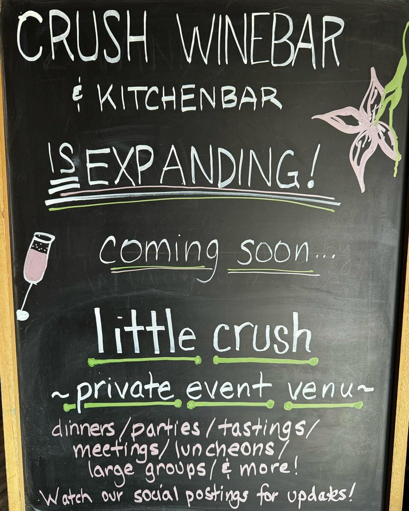 Bake Erie is celebrating their 5 year anniversary today, Great Lakes Grinders is open, kicking off their 10th season today, and Crush announced their expansion of little crush! It’s a great weekend in Downtown Sandusky, celebrating our small businesses’ achievements! ☀️ 🧁 🥖 🍷