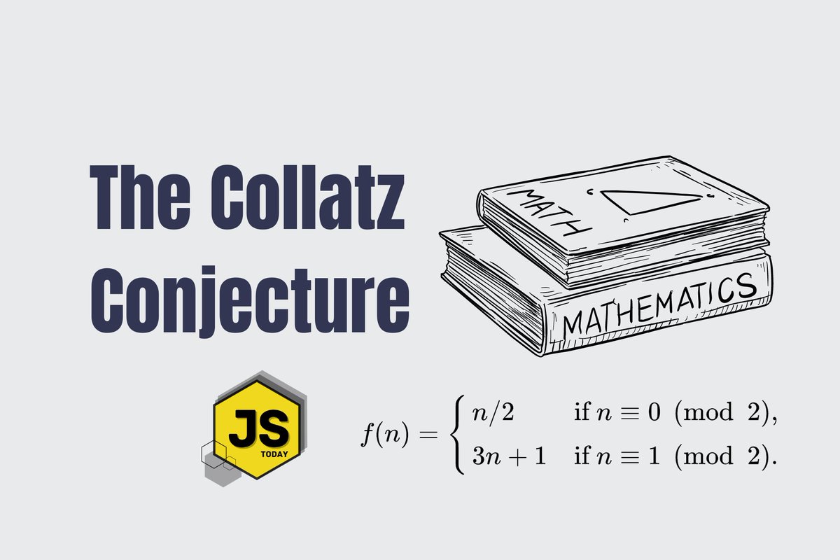 TodayJavascript's tweet image. Unveiling the Fascination of the Collatz Conjecture: Exploring Sequence Creation with JavaScript
blog.javascripttoday.com/blog/unveiling…
#mathematics #javascript #code