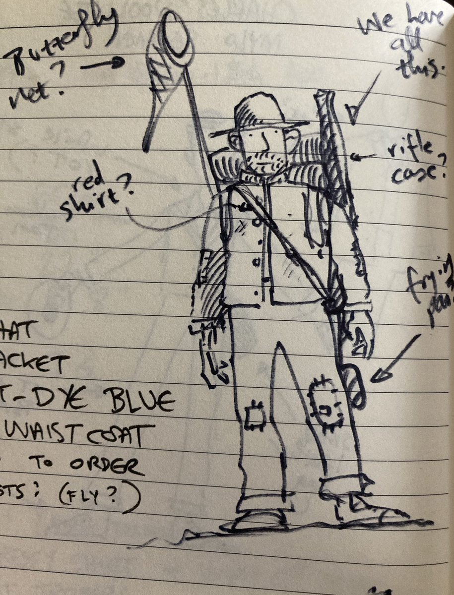 Some costume sketches for ‘Prairie Rascals’.
