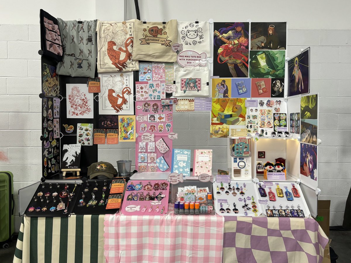 Set up at Castlepoint Anime Con table 21! :3 come visit!!