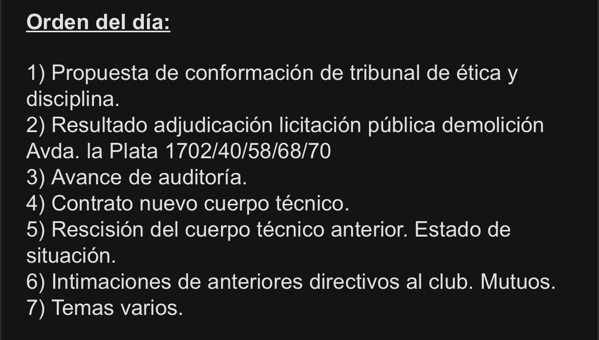 ✅ Nueva reunión de Comisión Directiva ❌ Cerrada para los socios de #SanLorenzo En tiempos turbulentos, la apertura la guardamos en un cajón. Como siempre, compartiré mis posturas luego de las comunicaciones del Club sobre los temas tratados.