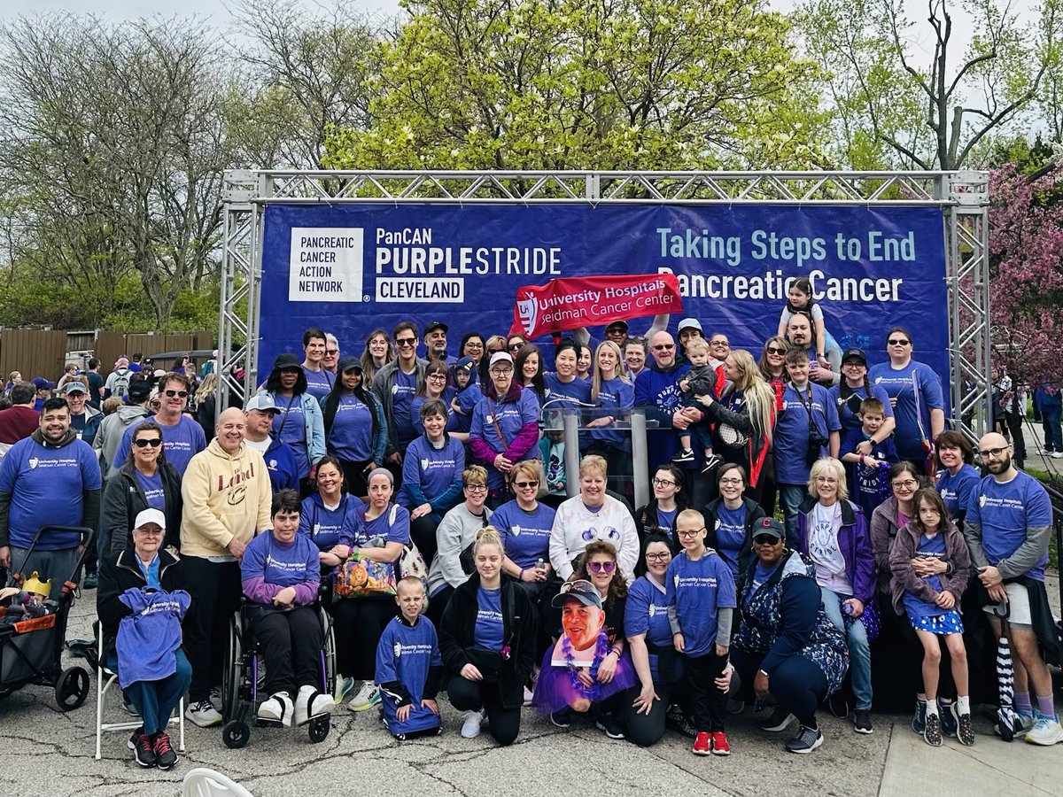 Grateful to be a part of such a great event! ⁦@PanCAN⁩ #PurpleStride ⁦@UHhospitals⁩ is proud to be a community partner.