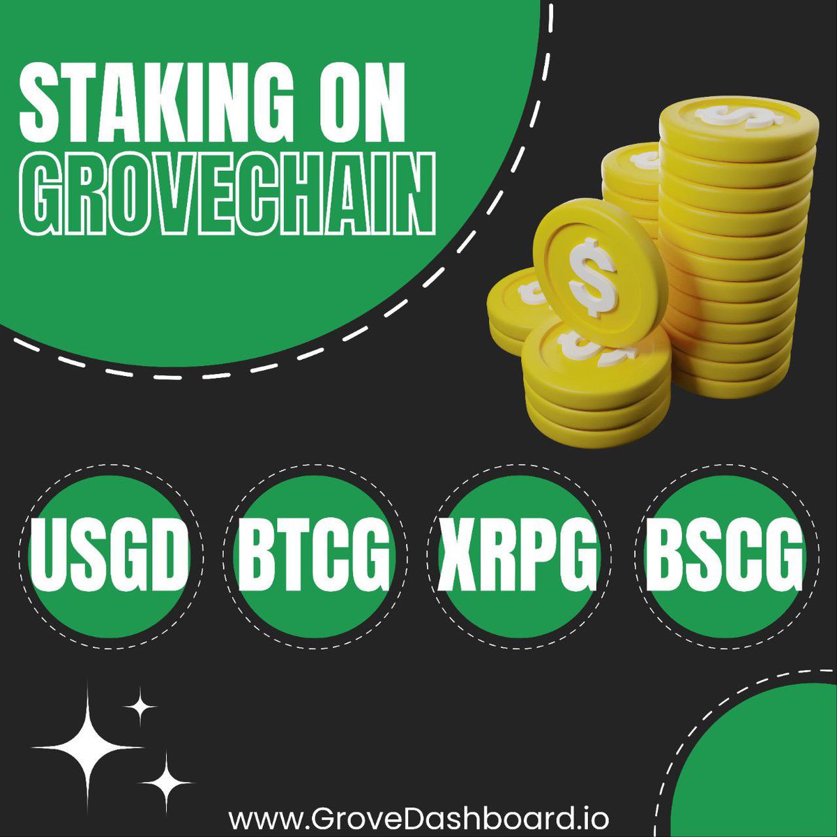 🔵Earn 25% APY by staking your BTC in GRVCHAIN. Don't miss out on the BTC bull run and make the most of your returns! 🔵Here's how it works, super simple: 1) Just add GRVCHAIN to your wallet or use GroveKeeper. 2) Hop on over to GroveX.io and grab yourself some…