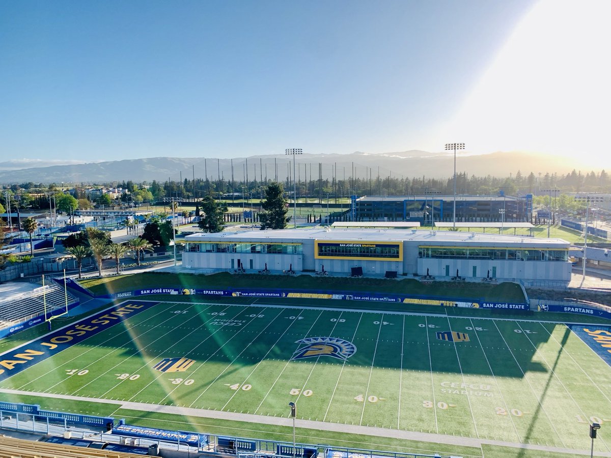 Beautiful morning for our ⁦⁦@SanJoseStateFB⁩ 2024 Spartan Spring Game Day! ⚔️💙💛🤙🏽