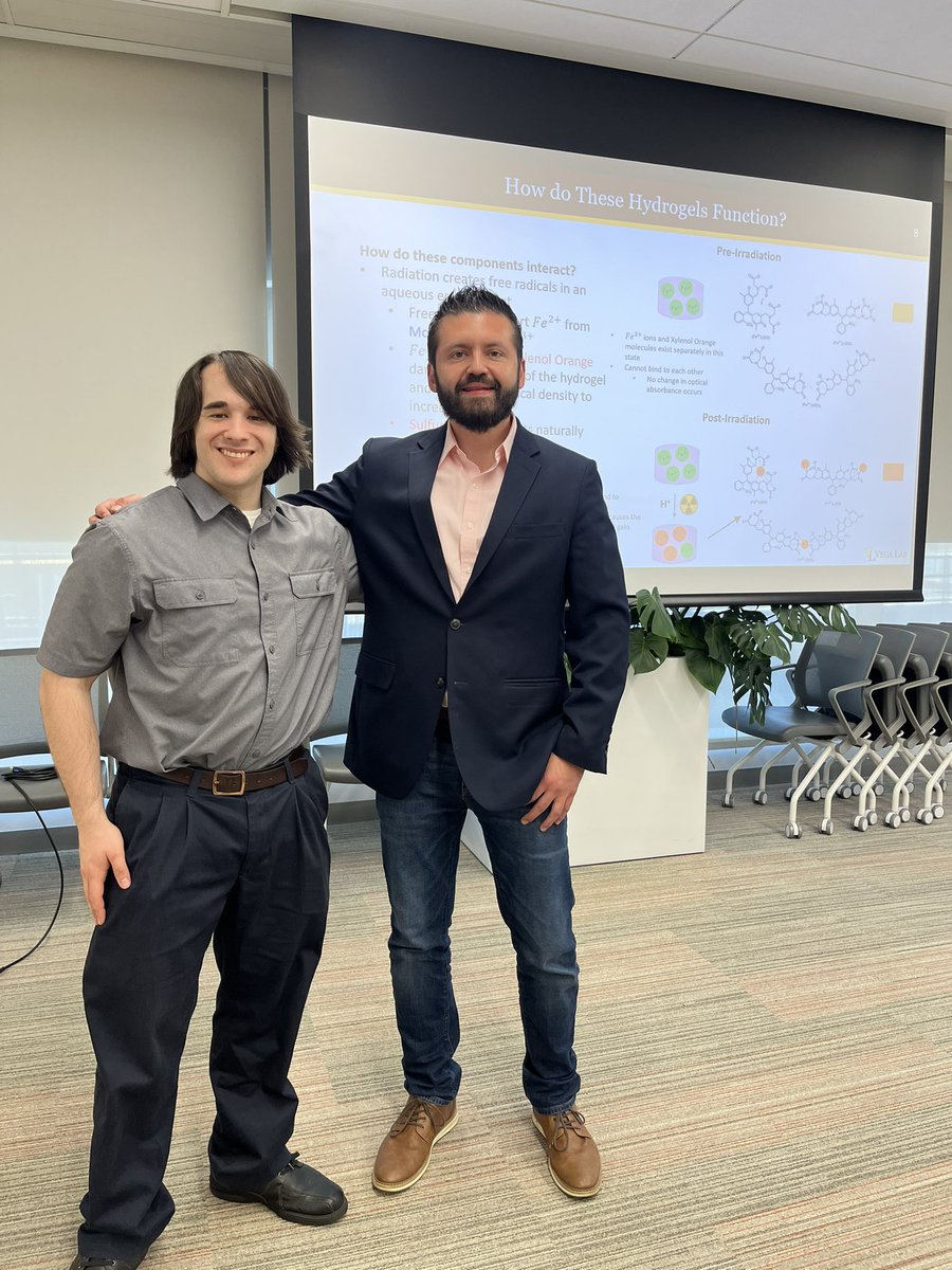 Sebastián L. Vega (@thevegalab) on Twitter photo Congrats to Danny on a successful Masters defense! His research focused on developing injectable radiation dosimeter hydrogels that have the potential of being administered non-invasively to measure dose in real-time during radiation therapy. <a href="/RowanUniversity/">Rowan University</a> <a href="/coopermedschool/">Cooper Medical School of Rowan University</a> Congrats to Danny on a successful Masters defense! His research focused on developing injectable radiation dosimeter hydrogels that have the potential of being administered non-invasively to measure dose in real-time during radiation therapy. <a href="/RowanUniversity/">Rowan University</a> <a href="/coopermedschool/">Cooper Medical School of Rowan University</a>