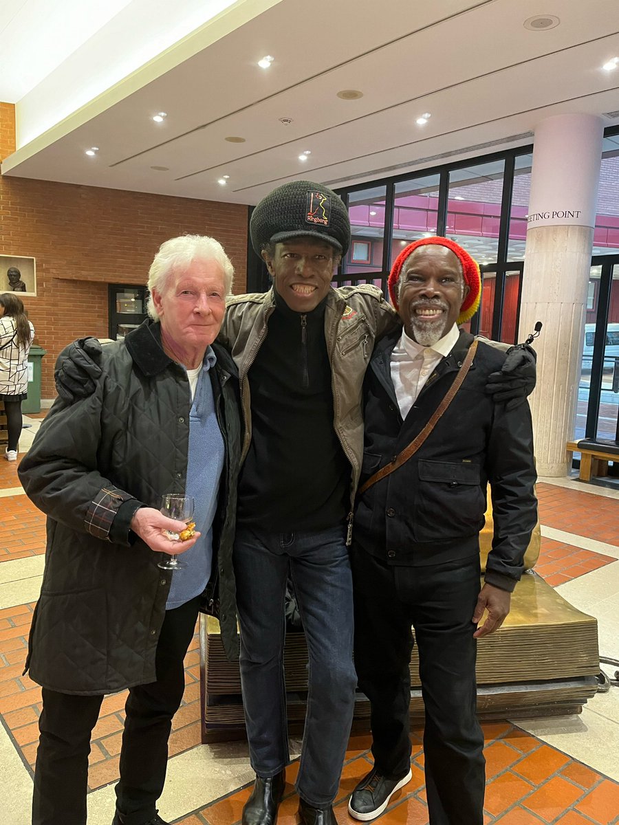 Pat Lloyd original founder member of @theequalsband with @Eddy_Grant @MrWongo @britishlibrary exhibition Beyond The Bassline celebrating 500 years of British Black Music 🎶🎤
