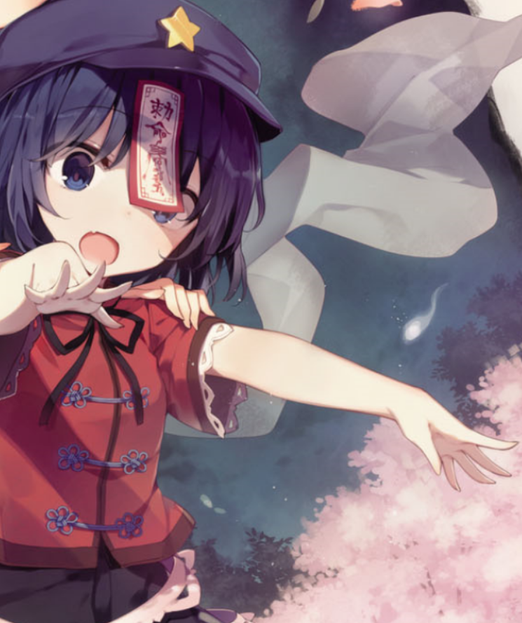 The Touhou of the day is: Yoshika Miyako!