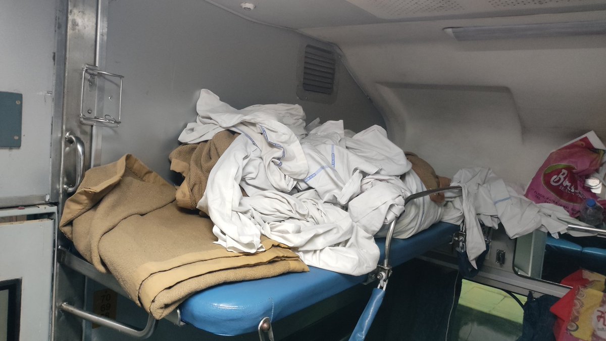 I'm  travelling  in Train no. 18238 date 27.04.2024 and my PNR no.  2213812718
Train is already running delayed by 2 Hours, even without cleaning the cotch started from Amritsar, very pathetic situation in the train, please look.
<a href="/AshwiniVaishnaw/">Ashwini Vaishnaw</a> <a href="/RailMinIndia/">Ministry of Railways</a> <a href="/RailwaySeva/">RailwaySeva</a>