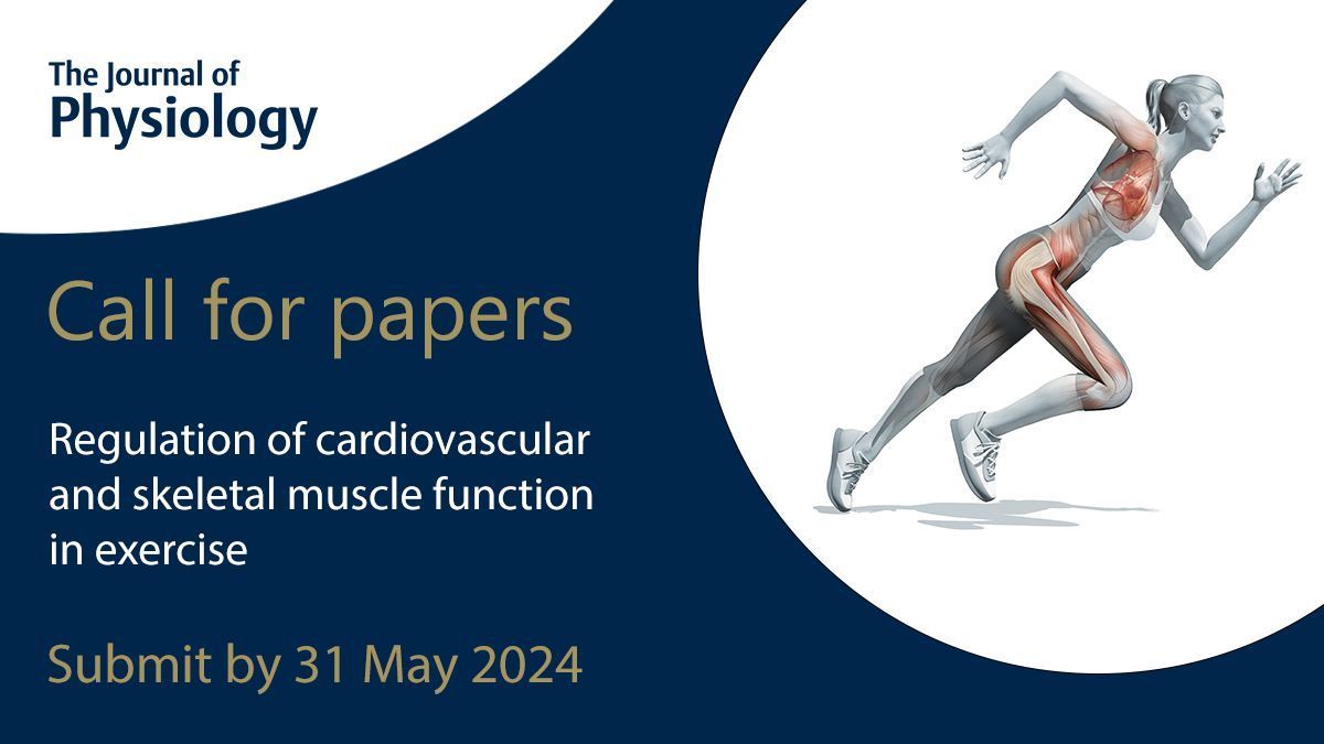 🫀CALL FOR PAPERS🦴
Our #CallForPapers open now, for a Special Issue titled 'Regulation of cardiovascular and skeletal muscle function in exercise'!
More information on this #SpecialIssue and how to submit can be found via the link below!
🔗buff.ly/47Ymo3c
