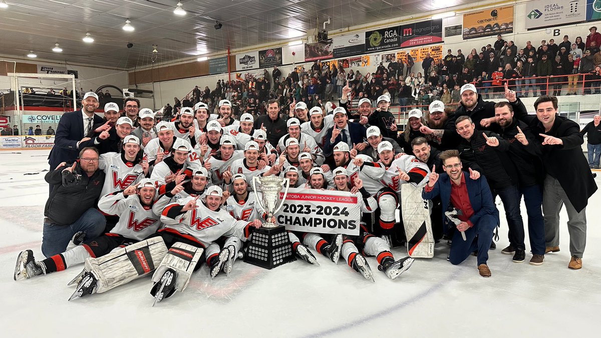 Waking up as Champions of the @mjhlhockey 🏆 Welcome the @winklerflyers to the 2024 #CentennialCup!

#Road2Centennial | 📸 Erik Swar