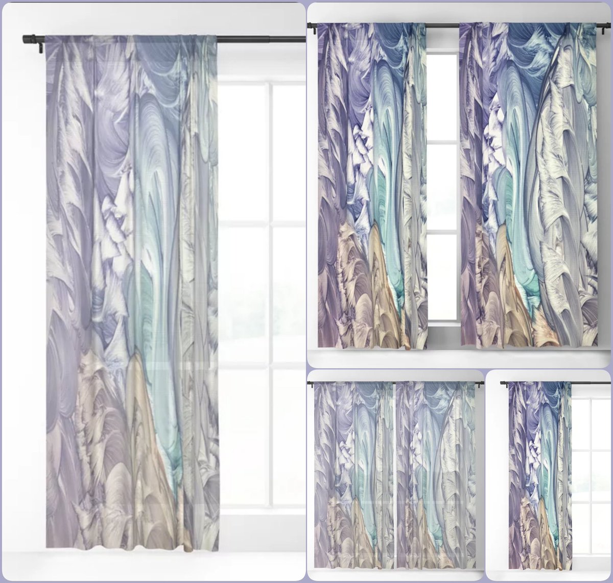 Moneta II Sheer & Blackout Curtain~by Art Falaxy~
~Exquisite Decor~
#artfalaxy #art #curtains #drapes #homedecor #society6 #Society6max #swirls #accents #sheercurtains #blackoutcurtains #floorrugs

society6.com/product/moneta…
society6.com/product/moneta…