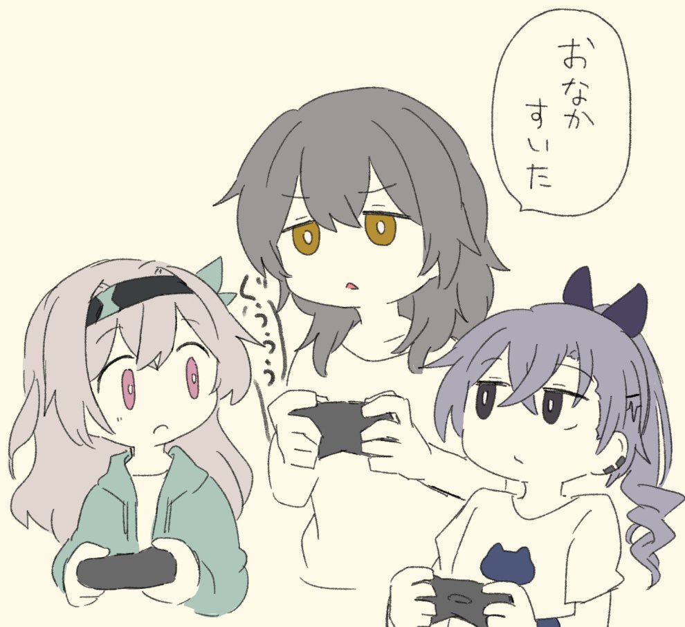 夜中まで遊んでて夜食に手を出す星ホタル銀狼の落書き 