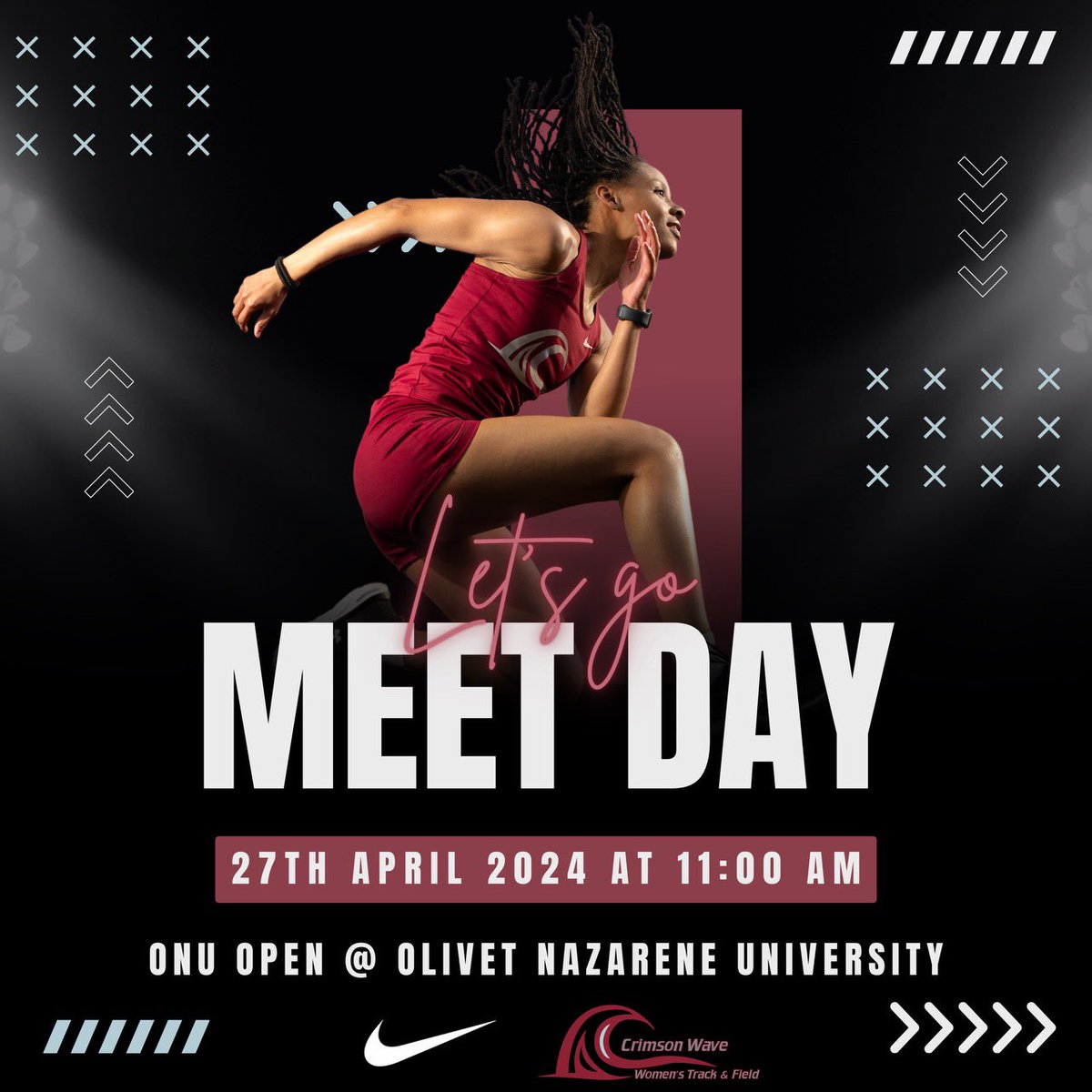 wave_xctf's tweet photo. Wave land in Bourbonnais today.
Letโs Go!
๐: Ward Field Olivet Nazarene University
๐๏ธ: April 27, 2024
โฐ: 11:00 AM CST
๐: https://t.co/xBlovxH8p2
#makesomewaves #sprinters #dowork #comeridethewave #ccsjwave https://t.co/fFG100TGqO