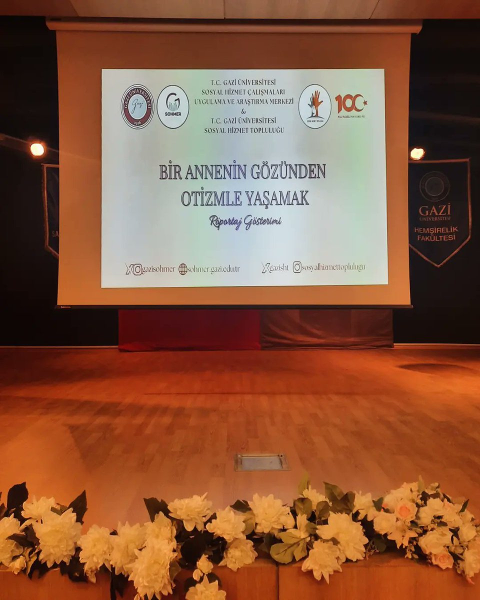 26 Nisan 2024 tarihinde Gazi Üniversitesi Sosyal Hizmet Çalışmaları Uygulama ve Araştırma Merkezi olarak Gazi Üniversitesi Sosyal Hizmet Topluluğu <a href="/gazisht/">Sosyal Hizmet Topluluğu</a> ile ortak düzenlediğimiz
"Bir Annenin Gözünden Otizmle Yaşamak" isimli röportaj gösterimi etkinliğimiz gerçekleşmiştir.