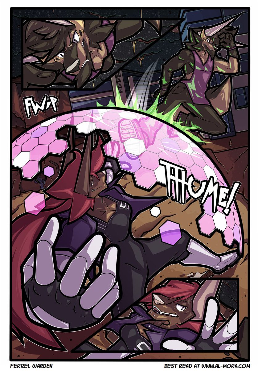 FerrelWarden's tweet image. [Page 100] By complete coincidence, page 100 turned out to be a huge page for me. It really felt like a milestone celebration as I was working on it.

I personally love these two and am looking forward to sharing more of who they are over the next few pages.