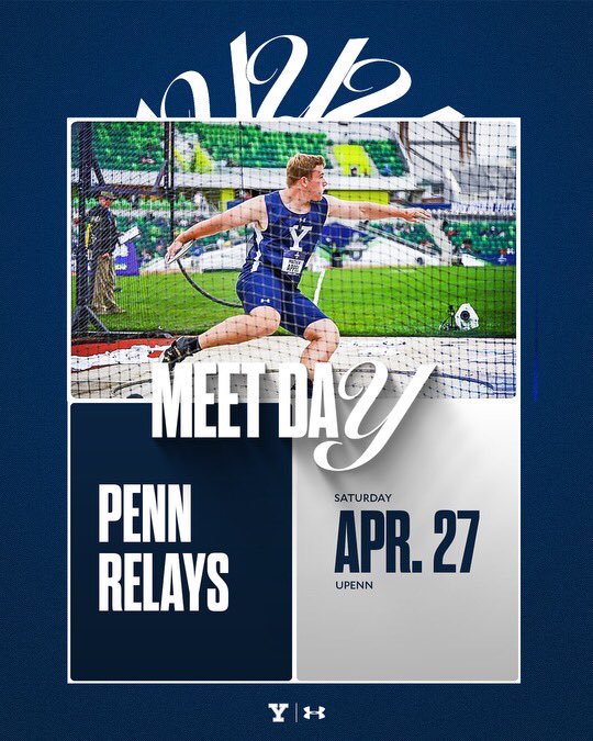 MEETDAY! We compete at the Penn Relays. Watch on FloTrack ➡ tinyurl.com/2s3762np Live Results ➡ tinyurl.com/3cm6wrh8 #ThisIsYale