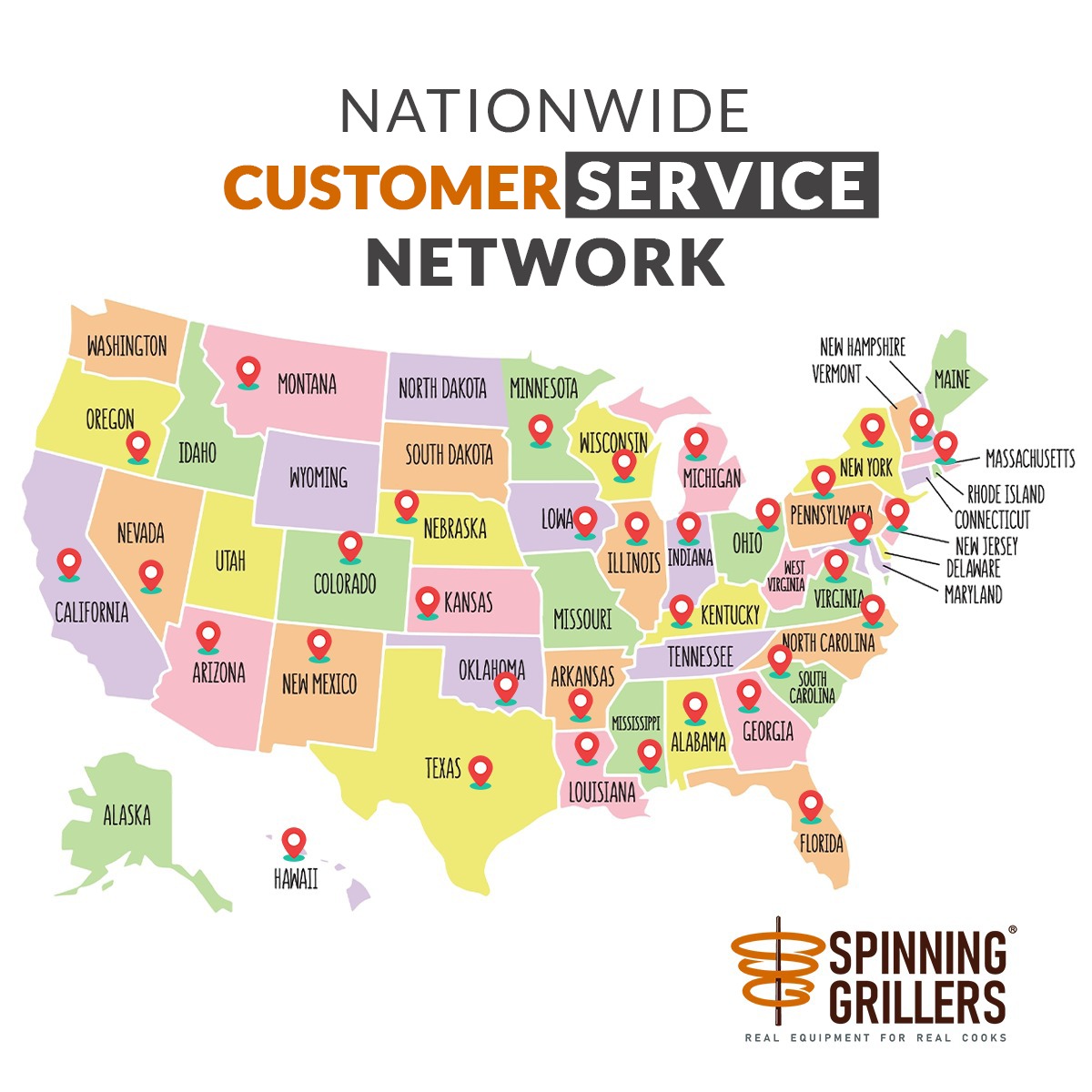 At Spinning Grillers, customer satisfaction is our top priority. Our dedicated team is here to support you at every step, ensuring your experience with us is nothing short of exceptional. ow.ly/2bvx50RpV3f

#CustomerService #SupportNetwork #DedicatedTeam #CustomerSupport 🤝