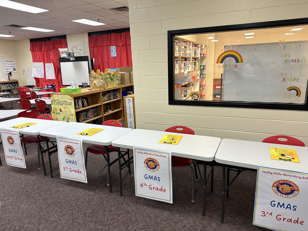 What does a Principal turned Testing Coordinator do on a Saturday morning??? She goes up to her school to put the finishing touches on the testing room and bins! @ConleyHillsCubs is really for day 1 of GMAS Testing ✅💪🏾🌟🙌🏾 @DrTamaraCandis