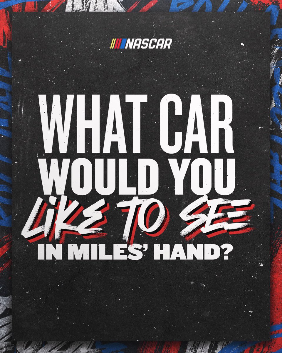Your favorite driver? Some of the #NASCARLegends? A rookie? What car would you like to see in Miles’ hand at the @MonsterMile?