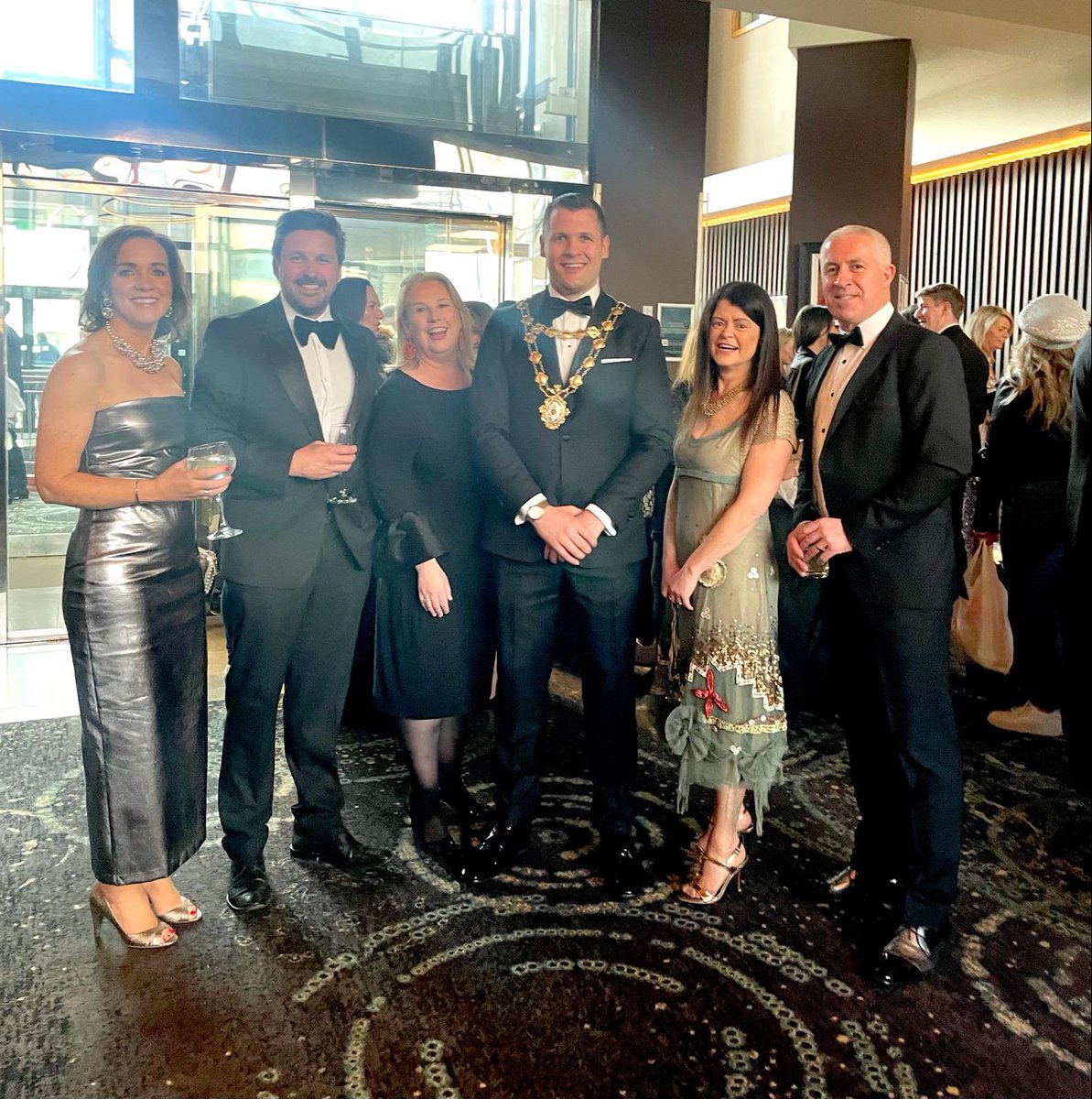 Lovely night at the Mayoral Ball in Galway in support of five fantastic charities. Thanks to those who joined our @WesternDevCo table & to our hosts @EddieHoareFG & @PammieRich Great to meet The Taoiseach @SimonHarrisTD again and discuss opportunities for the West & NW.